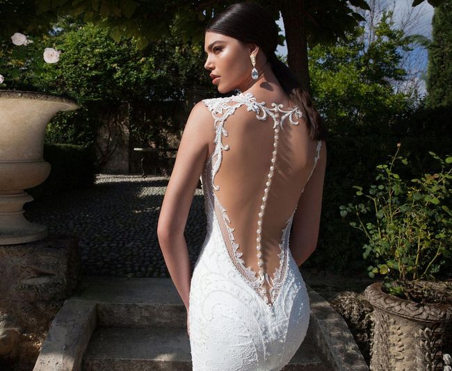 Весільне платье с открытой спиной от Berta Bridal